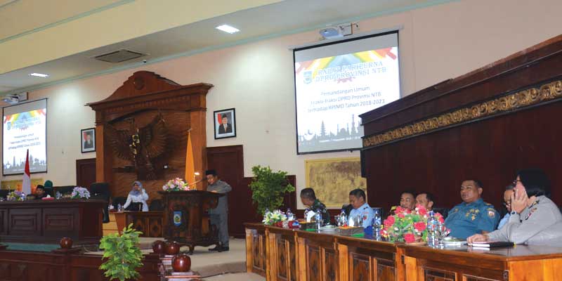 Tanggapan Dewan atas RPJMD Provinsi NTB Tahun 2018-2023