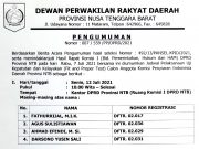 Pengumuman Jadwal Pelaksanaan Uji Kepatutan dan Kelayakan Calon Anggota KPID NTB