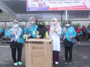 Ikatan Istri Wakil Rakyat (ISWARA) Provinsi NTB, mengadakan kegiatan Senam Bersama Memperingati Hari Ibu ke-93