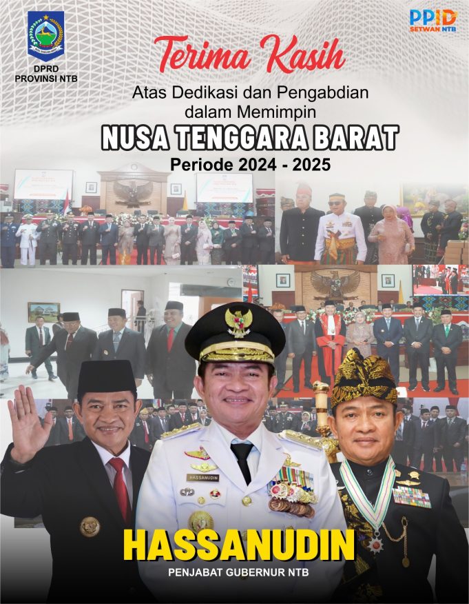 TERIMA KASIH PENJABAT GUBERNUR NTB HASSANUDIN