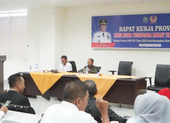 Wakil Ketua DPRD NTB Hadiri Rapat Kerja KONI NTB 2025, Dukung Penuh Persiapan Porprov dan PON 2028
