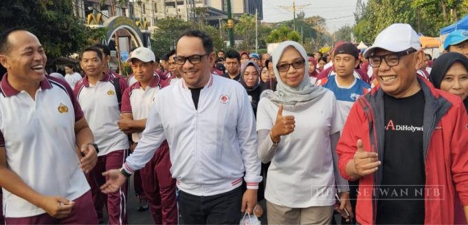 Sekretaris DPRD NTB Hadiri Kegiatan CFD dalam Rangka HUT ke-79 Bhayangkara