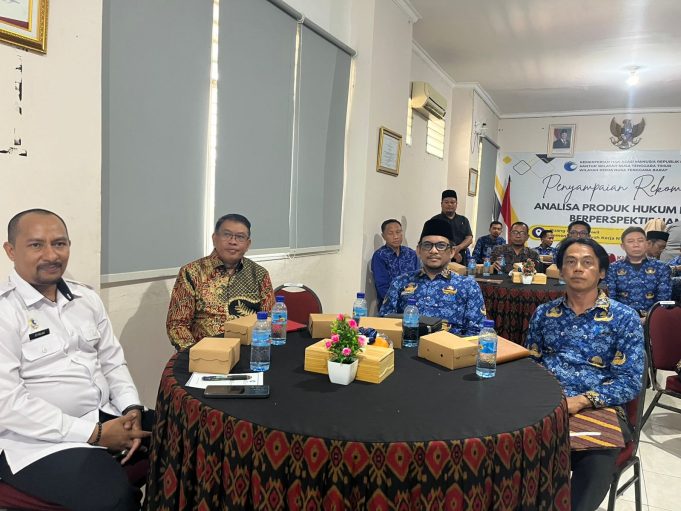 Sekretaris DPRD NTB Hadiri Rapat Penyampaian Rekomendasi Produk Hukum Daerah dari Perspektif HAM