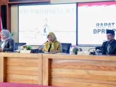Rapat Paripurna Penetapan Persetujuan Raperda Provinsi NTB tentang Penyelenggaraan Perizinan Berusaha menjadi Peraturan Daerah Provinsi NTB